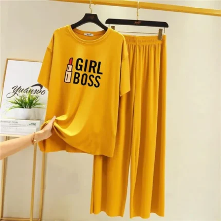 Yellow Bossy Girl Nightwear